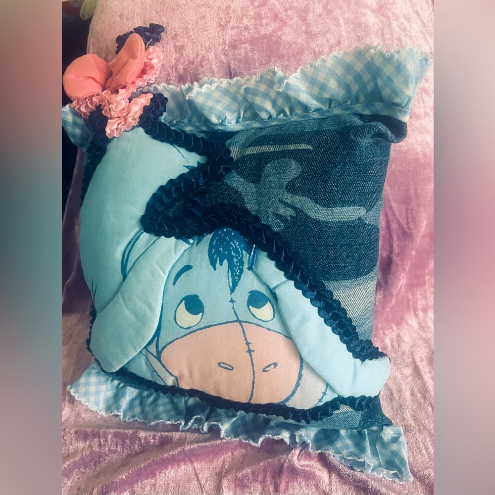 Hand Crafted Donkey Pillow Soap Sud-Scented Denim Jean Children